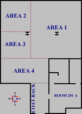 Floor plan of lab